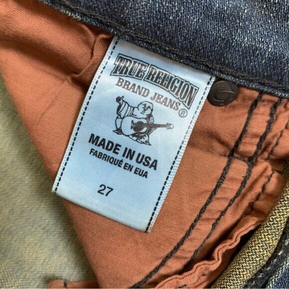 True Religion Casey Camo Print Low Rise Super Skinny Jeans 27 - Picture 5 of 6